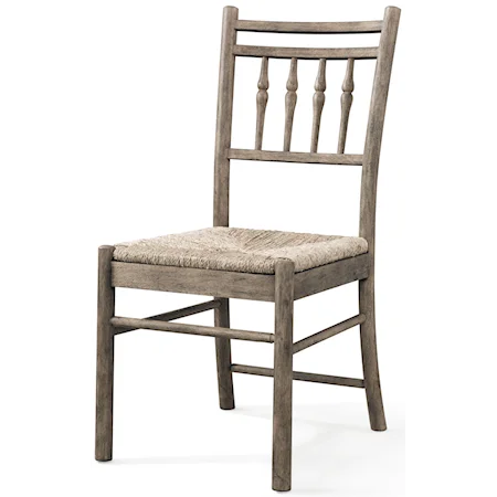 Dining Room Side Chair with Rush Seat